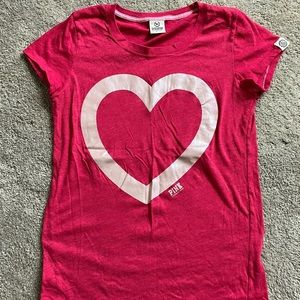 “Pink” t shirt, size large, 60% cotton, 40% polyester, machine wash